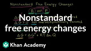 Nonstandard free energy changes | Applications of thermodynamics | AP Chemistry | Khan Academy