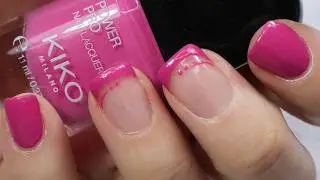 French Manicure | Pink French Tip Nail Art | Simple Nail Design for Beginners | One Color Nails
