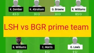 LSH vs BGR dream11 team  :: today match dream11 team || lsh vs bgr t10 leagues
