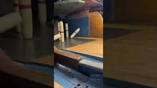 I like to call this one, the domino effect! #candlepin #bowling