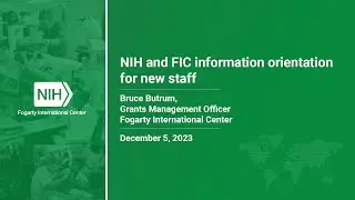 Introduction to NIH and Fogarty extramural grants