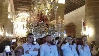 Procesión Virgen de Flores - Patrona de Álora - Salida desde la Parroquia - Año 2022