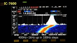 IC-7600 X IC-7300 CW CANCEL LOOK !!!!