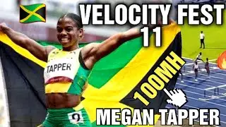 Megan Tapper DESTROY🇯🇲 Women's 100MH FIELD With a SEASON Best | VelocityFest11 #trackandfield #100mh
