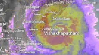 Hud Hud Cyclone Landfall Time Video