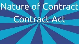Introduction to CA-CPT Law | Nature of Contract | Indian Contract Act Law | CA CPT | CS & CMA