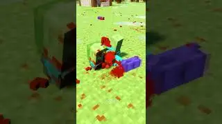 Minecraft Mobs Vs Big Copper Axe #разрушение #игра