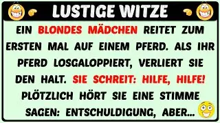 Bester Witz Des Tages! - Ein Blondes Mädchen versucht, reiten zu gehen...| Täglich Witzige Videos