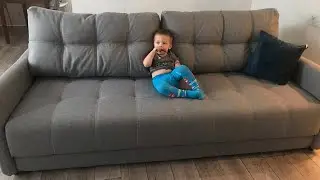 Диван BOSS LOFT серый рогожка от многомебели, сборка