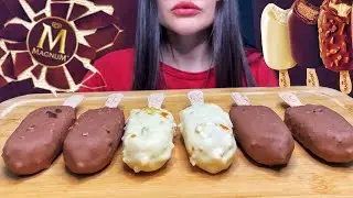 CHOCOLATE ICE CREAM EATING | MAGNUM MUKBANG ASMR #icecream #asmr #mukbang