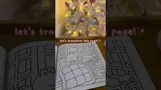 cozy winter page - fuzzy hygge christmas vibes colouring book #coloring