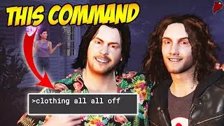 What does the CLOTHING command do to the Game Grumps? | House Party