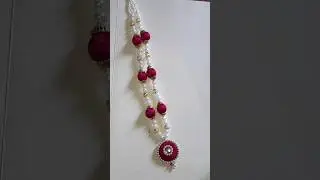 silk thread necklace🥰 how to make simple silk thread necklace at🏡 for more details plz visit channel