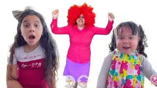 SARAH E ELOAH em uma HISTÓRIA ENGRAÇADA da SCARY TEACHER vídeos infantis PARA CRIANÇAS