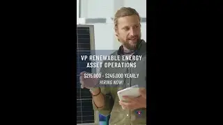 Now Hiring: VP Renewable Energy Asset Operations