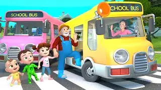 Fun Bus Ride with Mommy, Daddy and Grandpa | Lalafun Nursery Rhymes & Kids Songs