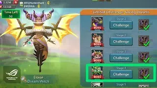 Limited Challenge: Saving Dreams Stage 4 - Lords Mobile | Night Terrors | Without Rose Knight Clear