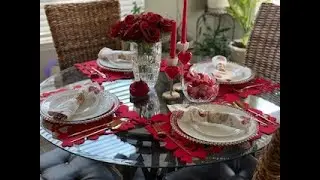 КРАСНАЯ И РОМАНТИЧНАЯ СТОЛОВАЯ КОМПЛЕКТАЦИЯ - МНОЖЕСТВО СЕРДЕЧЕК #идеидлястоловой #столеваякомпоз...