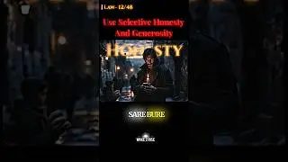 Law-12 of 48 Laws Of Power : Use Selective Honesty And Generosity 🪬🌟 #power #48lawsofpower