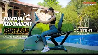 Tunturi Recumbent Bike E35 | Premium Fitness Experience | Shot by Content Alley | 4k