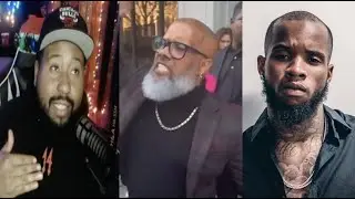 DJ Akademiks Reacts to Tory Lanez' Father Shouting Outside Courthouse After Tory Lanez Found Guilty