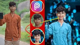 Bokeh Effect tutorial 💙Blue bokeh background editing 💥face smile editing 😊 free background down..