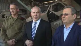 ראש הממשלה בנימין נתניהו מבקר בבסיס חיל האוויר בפלמחים