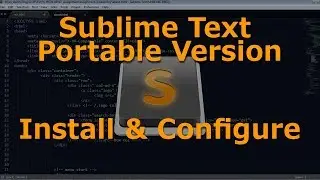 Sublime Text Portable Version Install in USB and Configure