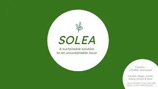 Solea - 21549A STEM Research Challenge 2022-23