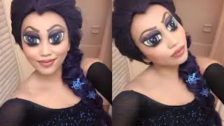 Урок по макияжу Эльзы в стиле аниме!!!
