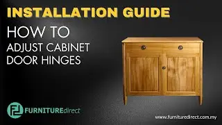 Installation Guide-How to adjust KD Cabinet door gap and levelling