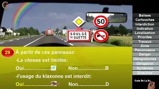 Nouveau @Code de la route France ✅ permis de conduire 🚦 2020 Sérié #2 Question 21 à 30