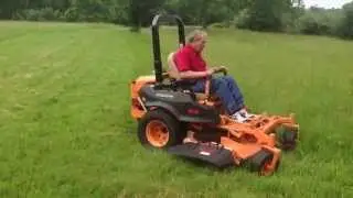Scag Cheetah 61 deck, Kawasaki FX850v mows tall grass