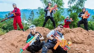 LTT Nerf War: Безумная стратегия SEAL X Nerf Guns Fight Dr. Lee - Секретная засада. Успех или про...