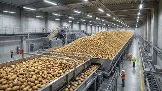 How Frozen Fries Are Made in a Modern Factory | Full Production Process