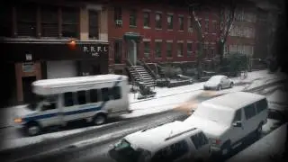 NYC snow storm time lapse
