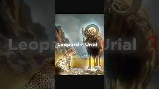 Incredible Animal Fusion: Leopard + Urial !!? 🤯🧬 #shorts #hybrid #animals #youtubeshorts