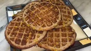 The Healthiest Breakfast Waffles;Banana and Oat Waffle Recipe 🧇 🍌