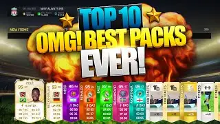 Top 10 Luckiest Multiple Card Packs In The History Of Fifa 15 #Live Reactions Ultimate Team