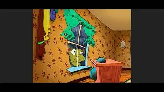 Courage the cowardly dog hunchback of nowhere: evil Eustace scares courage with his eyes!