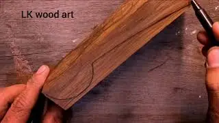 This Spoon Was Carved by Hand From a Single Block of Wood / Just Hand-Carved Wooden Spoon