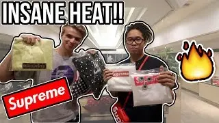 INSIDE THE MOST EXPENSIVE SUPREME STORE!! (They have CRAZY HEAT!)