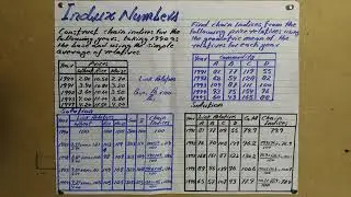 How to Calculate Chain Indices in Index Numbers