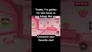 Trades I&rsquo;ve gotten for my Adopt Me strawberry themed grinding home! #adoptme #adoptmehome #adm