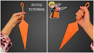 How to Make Ninja Kunai from Paper 🗡️ | Easy Origami Kunai Tutorial for Beginners