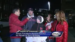 Family drives overnight from New Jersey to Boston for Red Sox parade