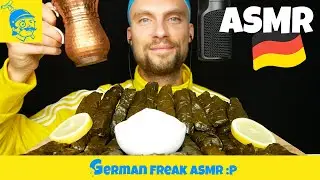 АСМР Я ем фаршированные виноградные листья 😋 - GFASMR