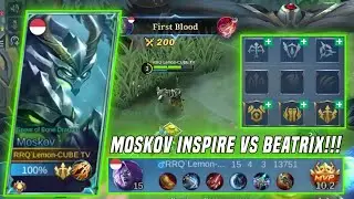 HOW TO COUNTER BEATRIX WITH MOSKOV INSPIRE?? SUSUNAN EMBLEM DAN BUILD TOP GLOBAL MOSKOV!! MLBB