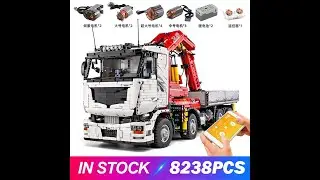 8238 Pcs Building Block Remotecontrol Crane Truck