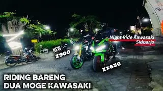 NIGHT RIDE BARENG DUA MOGE KAWASAKI ‼️ #kawasaki #moge #zx25r 